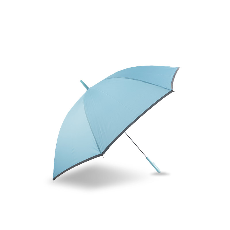 پونجی کوچک تازه آبی روشن، با چتر مستقیم نوار بازتابنده-0E6B0037
