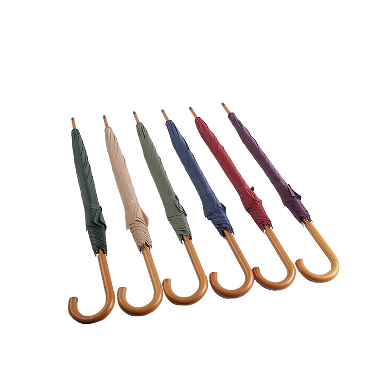 چتر مستقیم دسته چوبی بنفش-0E6B0064