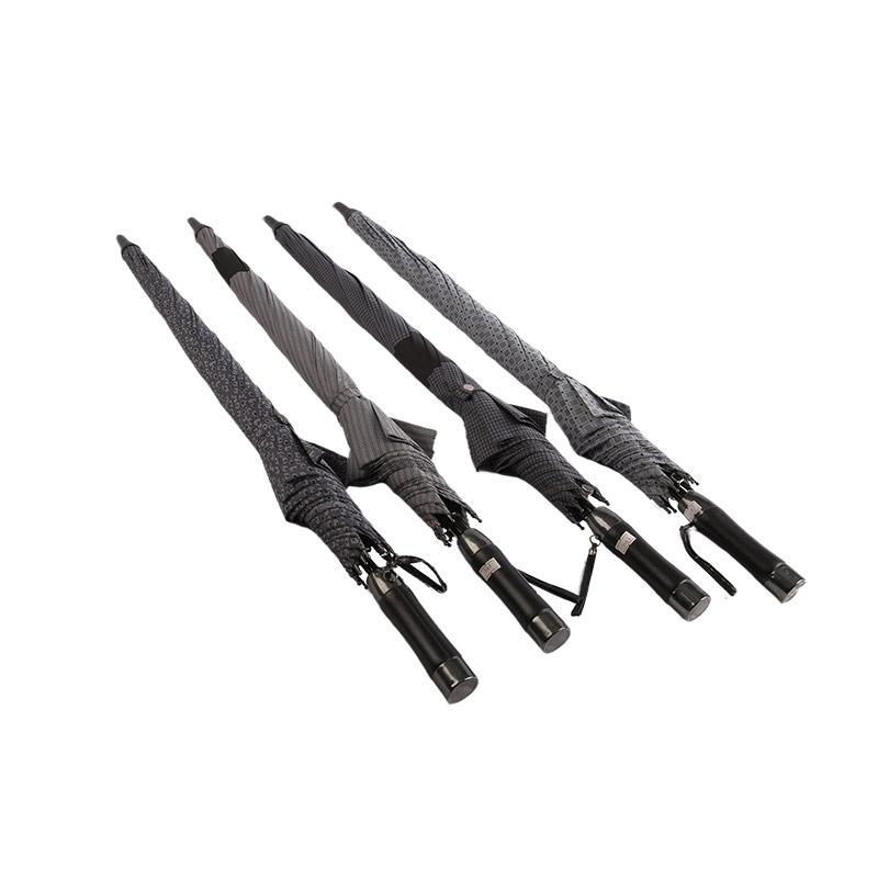 Stripe Business Can Be Automatic Pongee Straight umbrella-0E6B0233