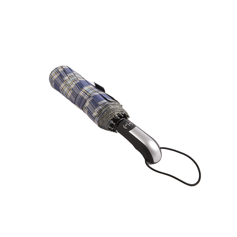 چتر سه تایی پونجی شطرنجی راه راه تیره-0E6B0533